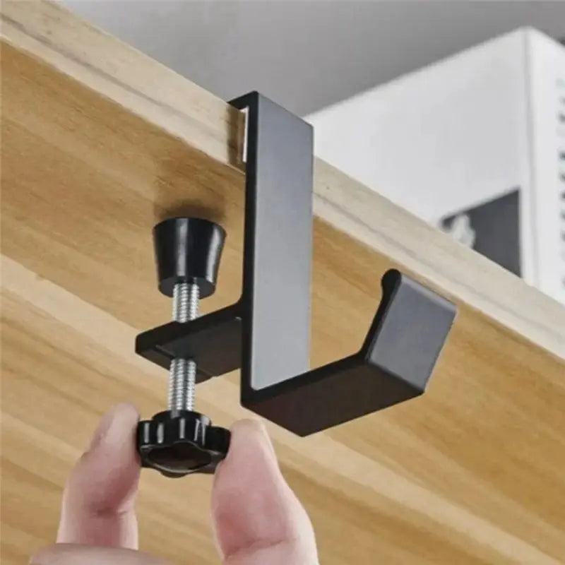 5-Pack Locking Desk Hook Set for Bags & Purses