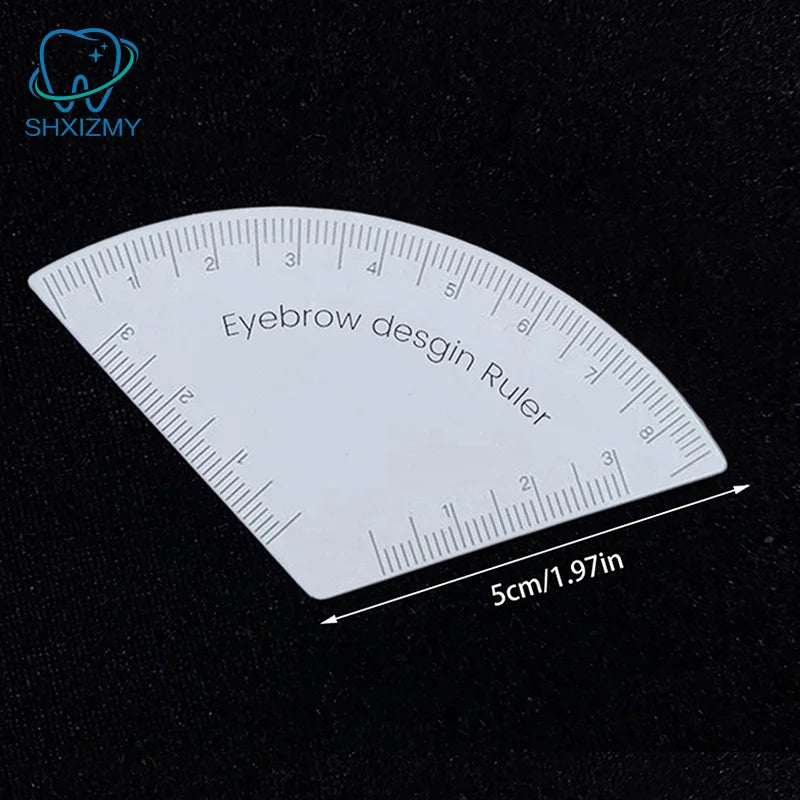 3-Pack Eyebrow Mapping Ruler Microblading Brow Shaping Stencil