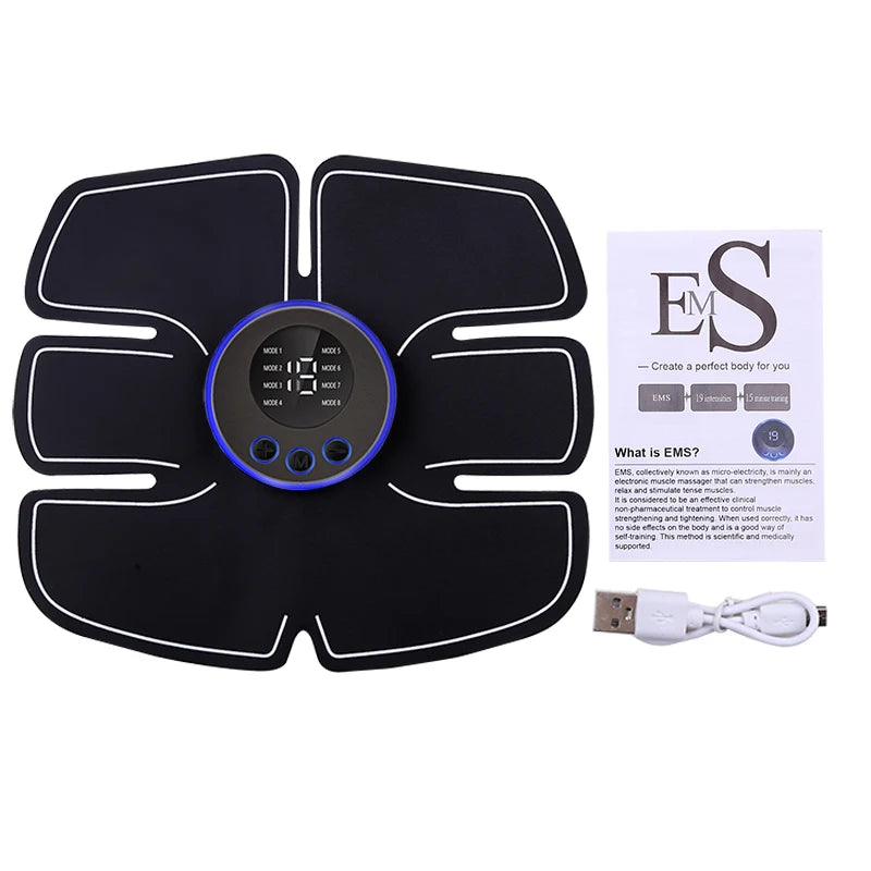 Wireless EMS Muscle Stimulator Massager – USB Rechargeable LCD