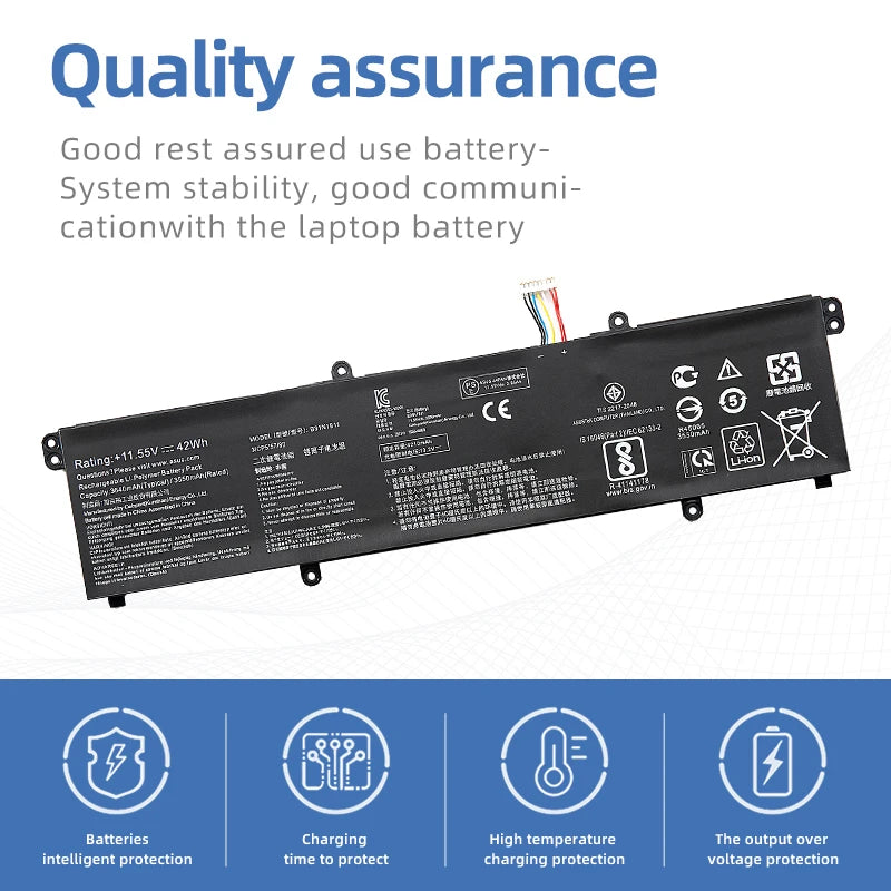 SUOZHAN B31N1911 11.55V 42Wh Battery for ASUS VivoBook