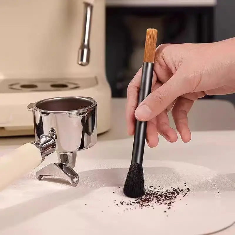 Double Head Coffee Cleaning Brush – Anti-Scratch Barista Tool
