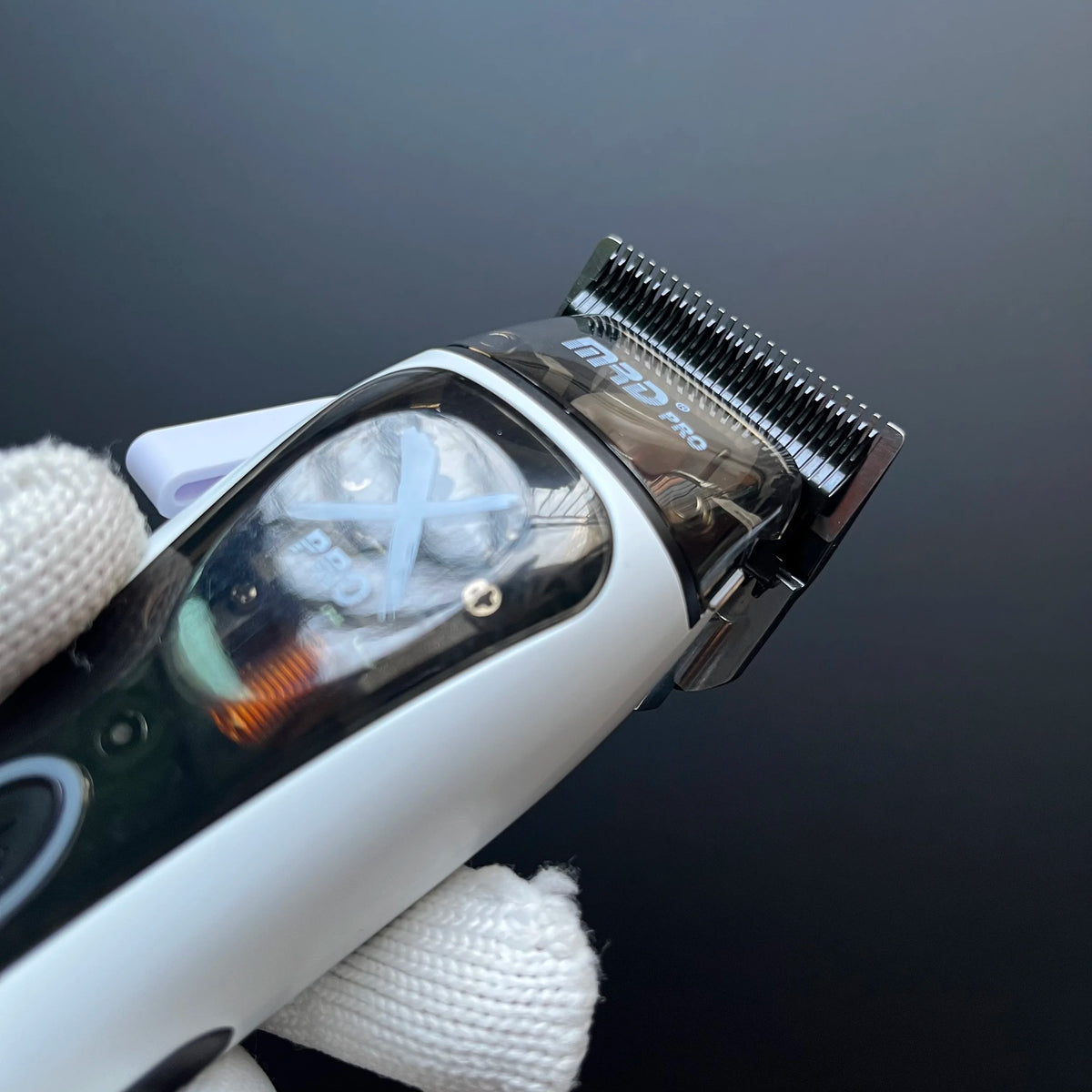 MRD PRO Brain Flower White Hair Clipper – Ultra Quiet Pro Trimmer
