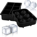 BPA Free Silicone Ice Ball & Cube Molds Set with Funnel