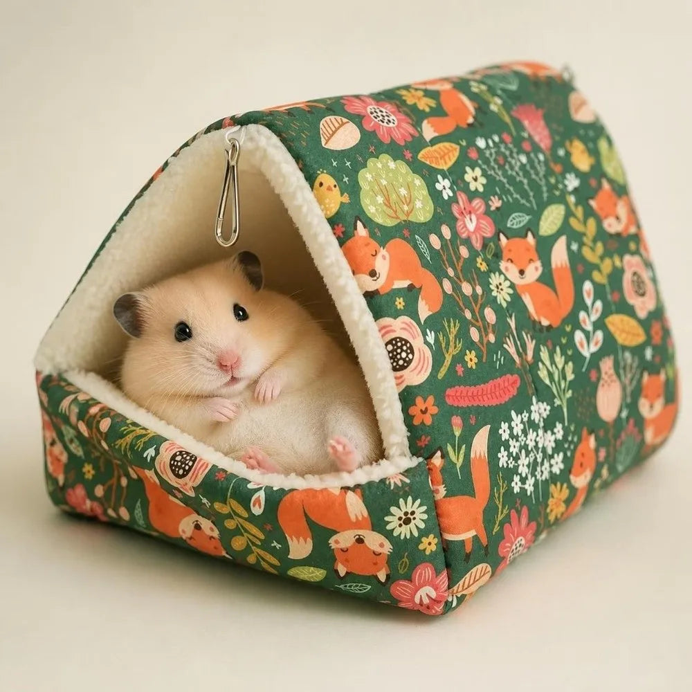 Warm Fleece Pet Hammock Nest for Hamster, Bird & Small Pets