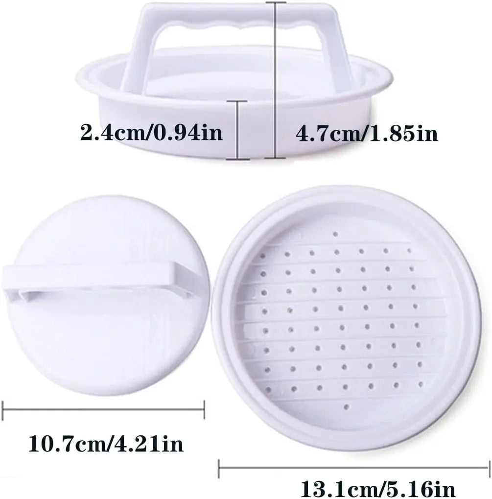 Hamburger Patty Press – Non-Stick Burger Mold for Grill Patties