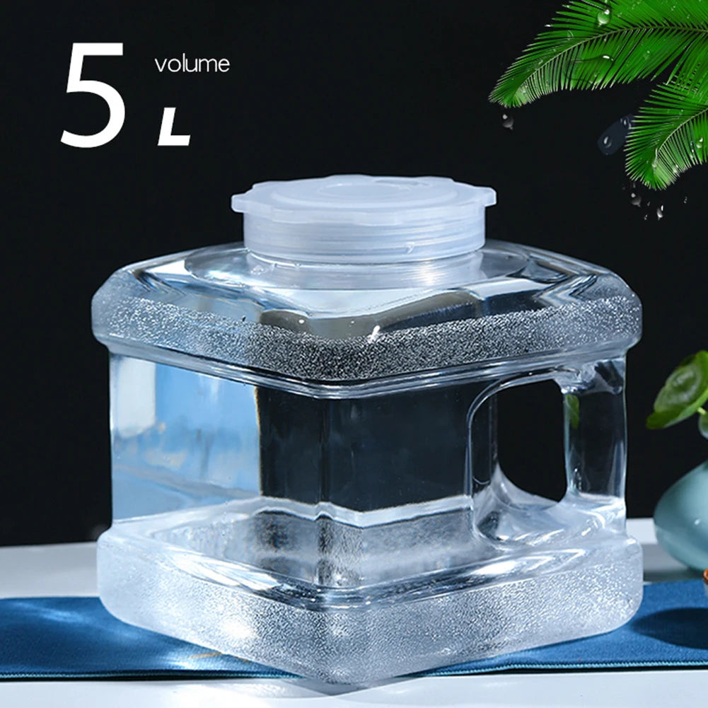 5L Portable Water Jug Bucket – Leakproof Food-Grade PC Outdoor