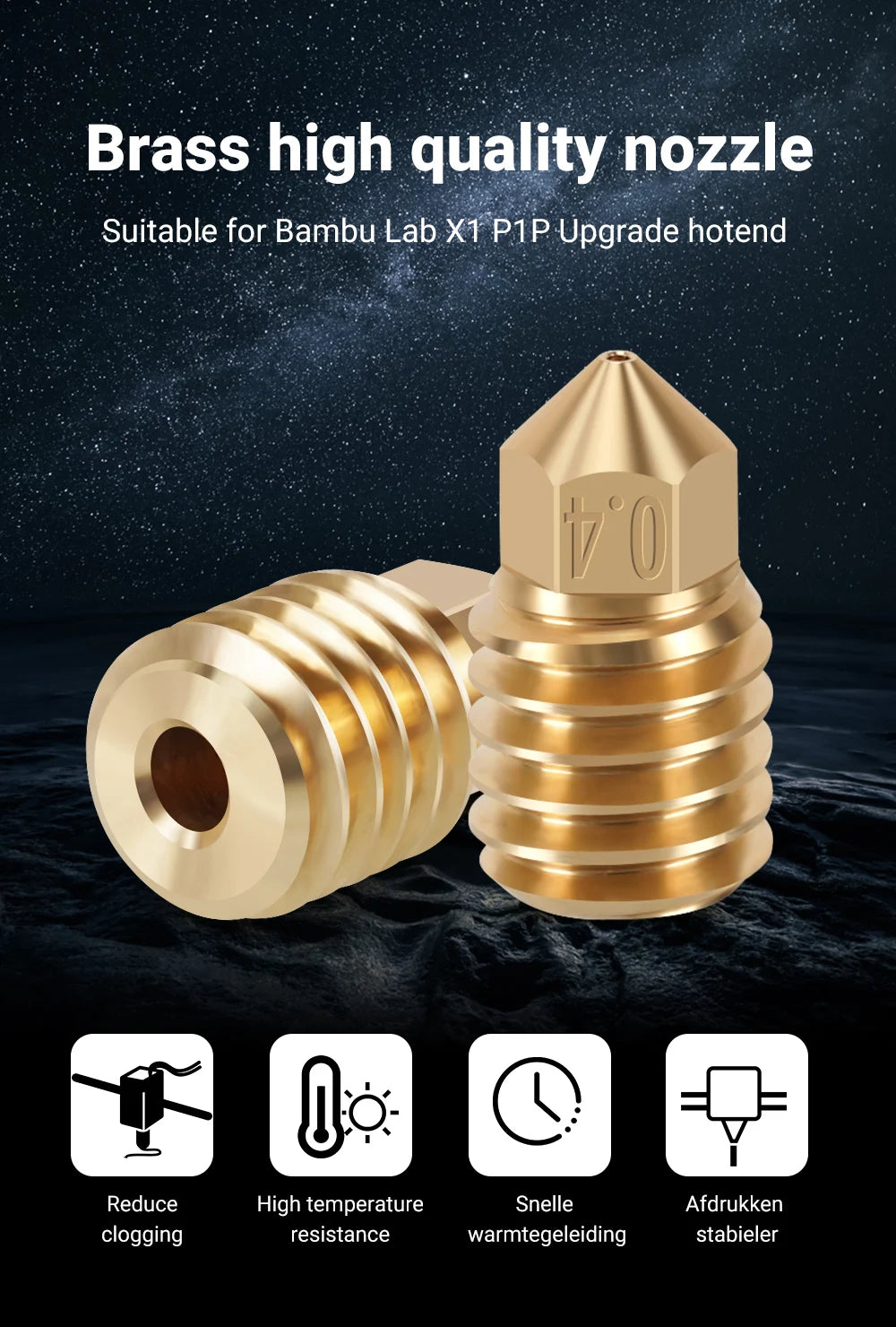 Kobra S1 Upgraded Nozzle & Silicone Sock – 0.2–0.8mm