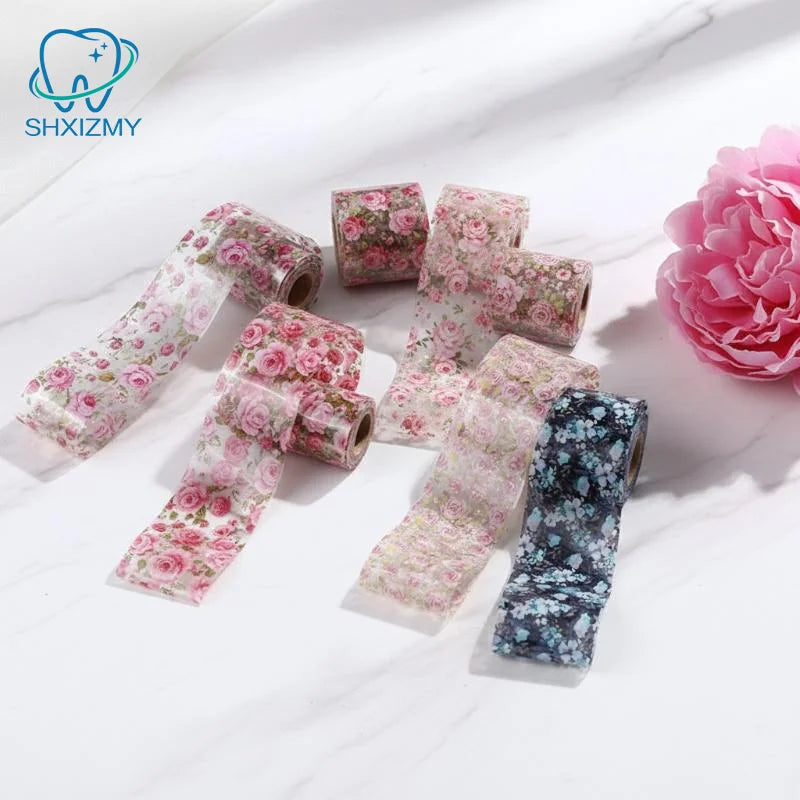 Floral Nail Foil Transfer Stickers 50pcs – Flower Nail Wraps
