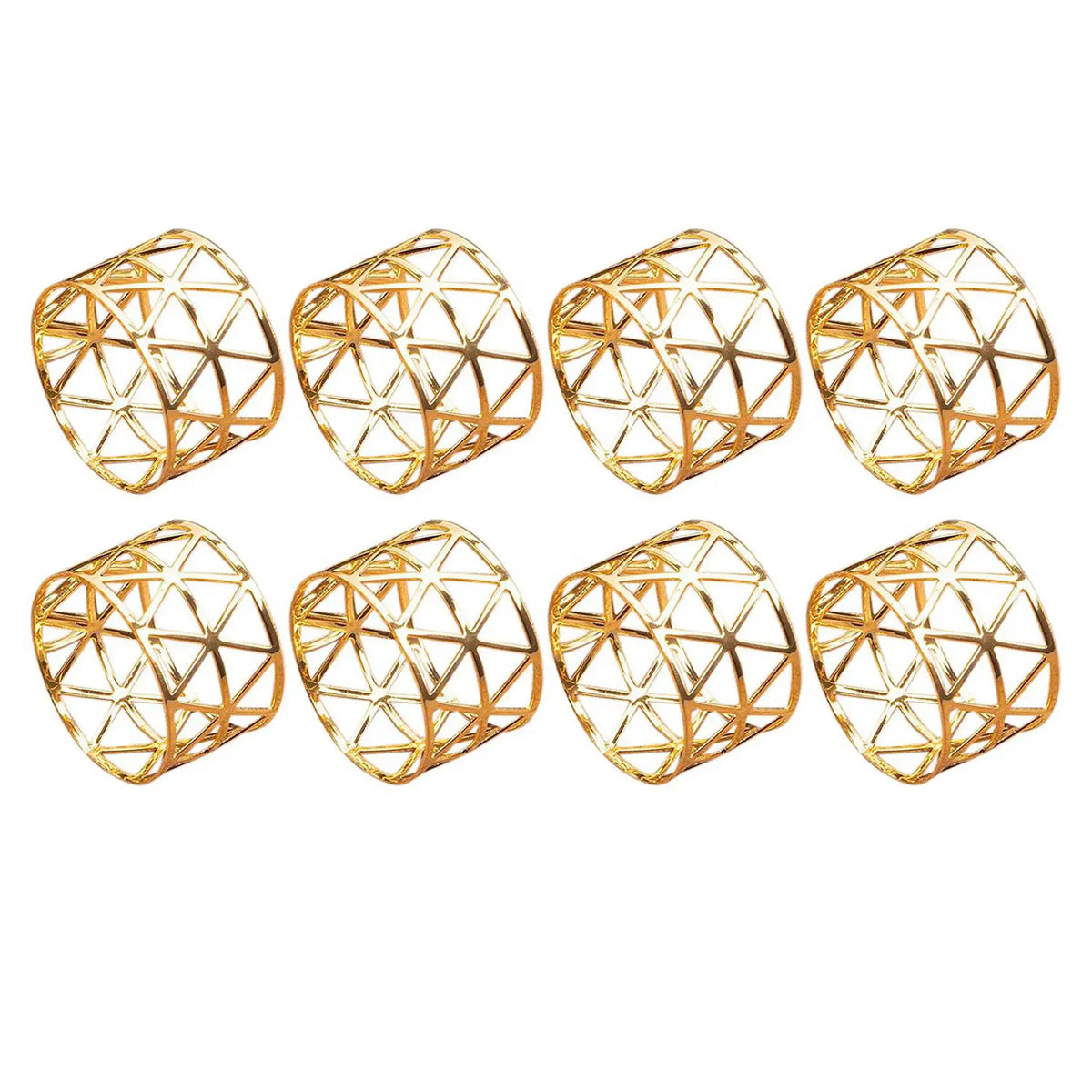32-Pack Gold Round Mesh Metal Napkin Rings – Weddings & Parties