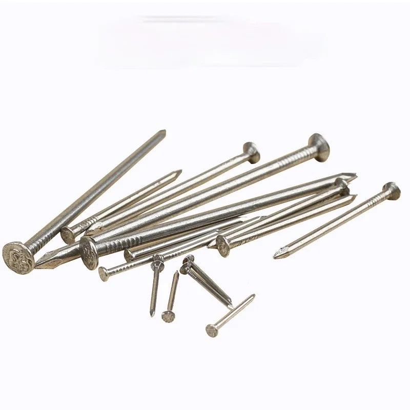 Carbon Steel Flat Head Wire Nails 1mm–4mm | 30–500 pcs