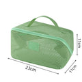 Mesh Clear Makeup Bag – Travel Toiletry Cosmetic Organizer