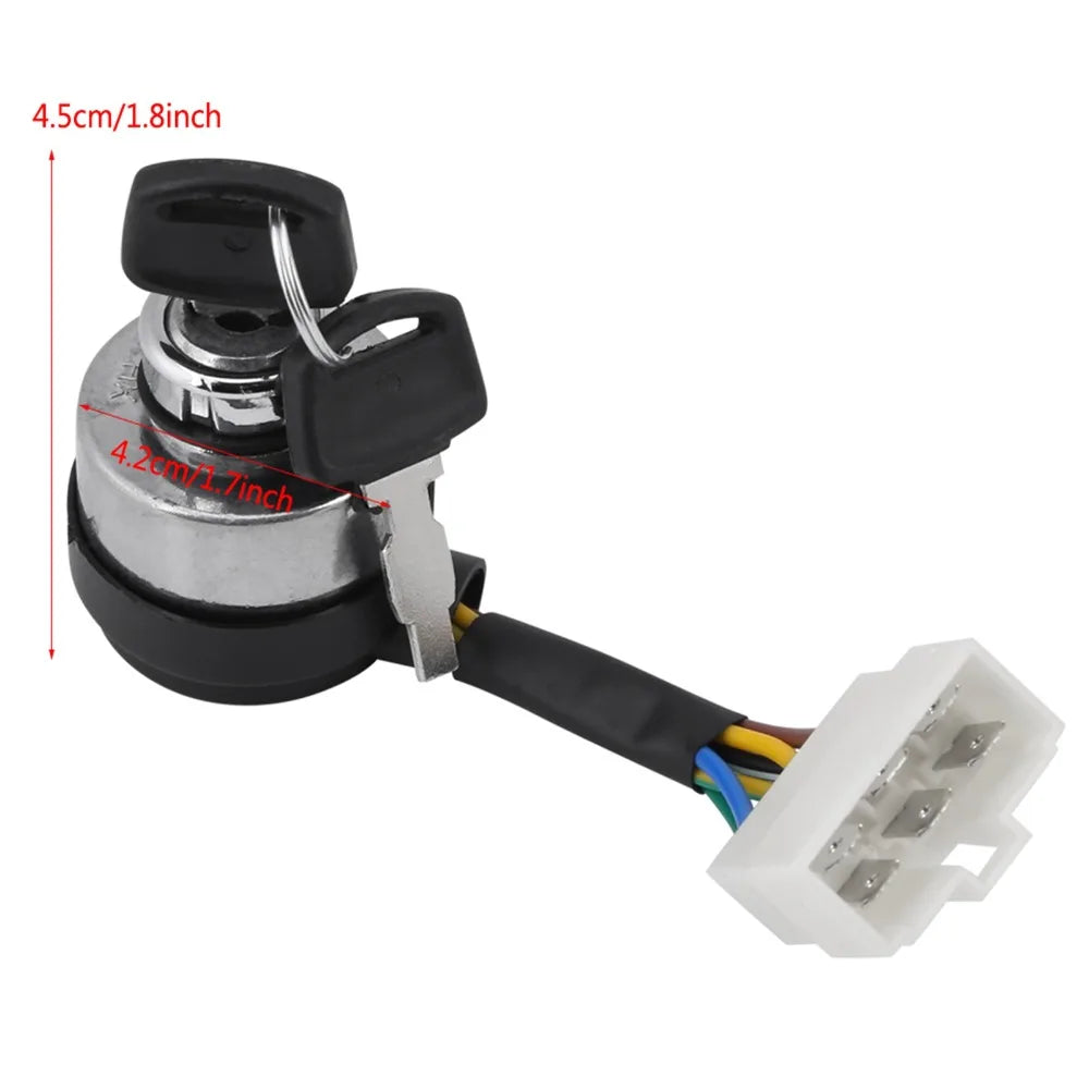 6-Wire Ignition Key Switch Push Button Start – 188F Engine
