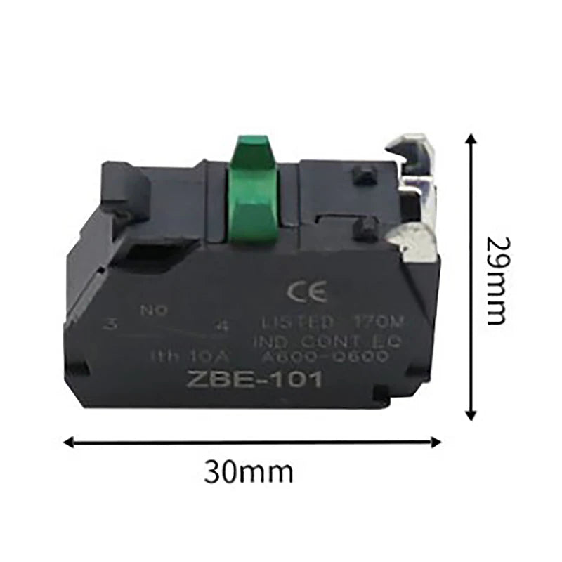 XB4 XB5 Flame-Retardant Contact Base ZBE-101 NO ZBE-102 NC