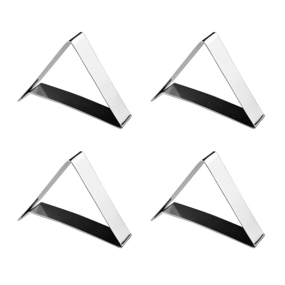6-Pack Heavy Duty Stainless Steel Tablecloth Clips & Clamps