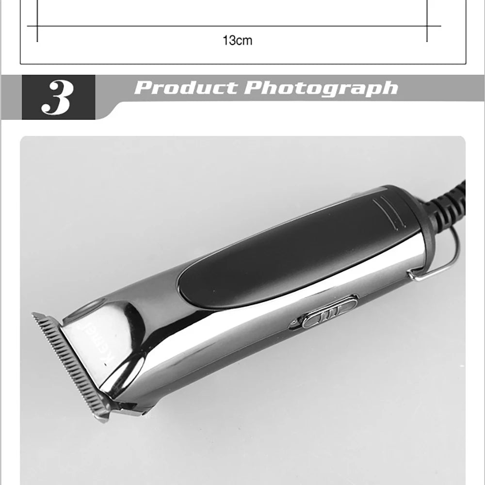 Kemei KM-850 Corded Hair Clipper & Trimmer – Home Haircut Kit