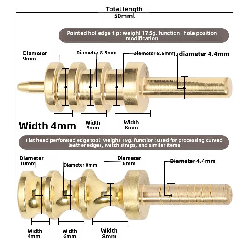 Brass Multi-Layer Soldering Iron Head for Leather & Waxing
