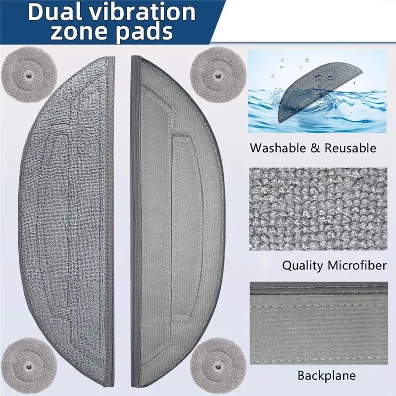 Roborock S8 MaxV Ultra Replacement Parts – Mop, Brush & Filter Kit