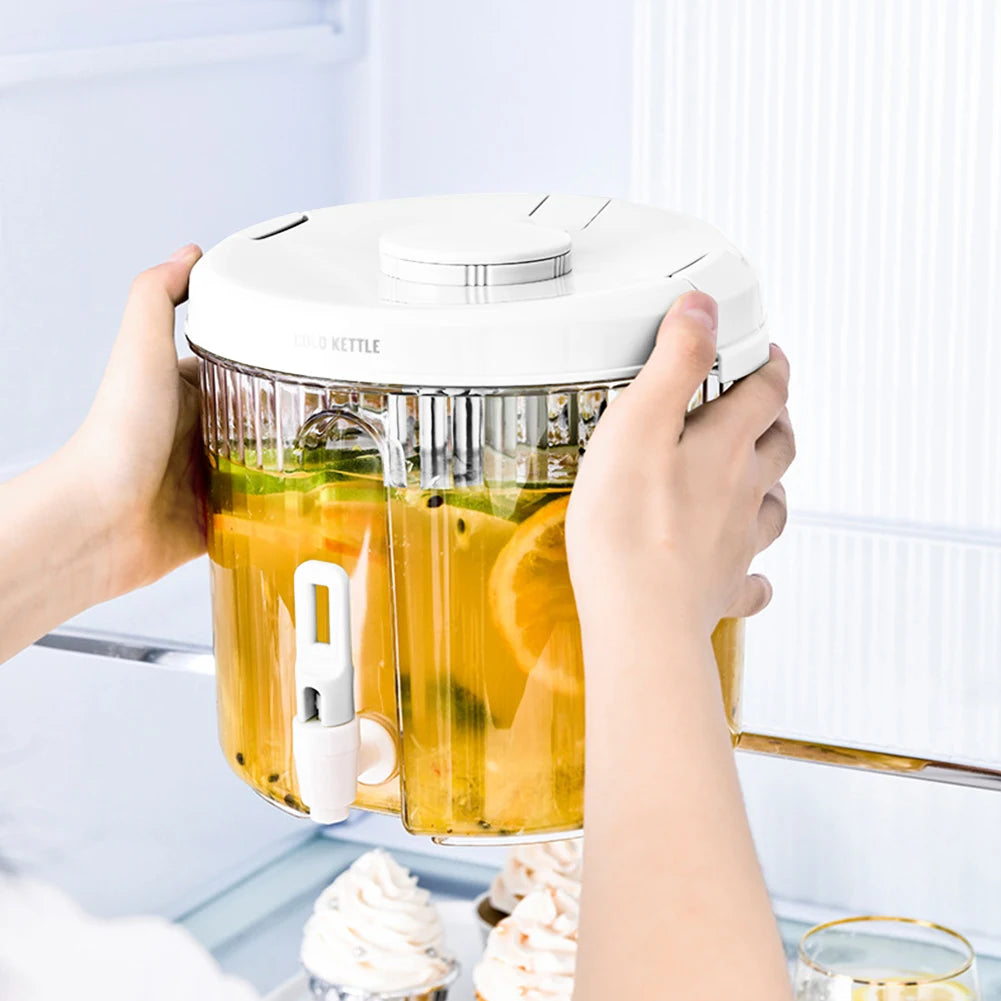 4L Leakproof Beverage Dispenser with Spigot & Lid – Clear