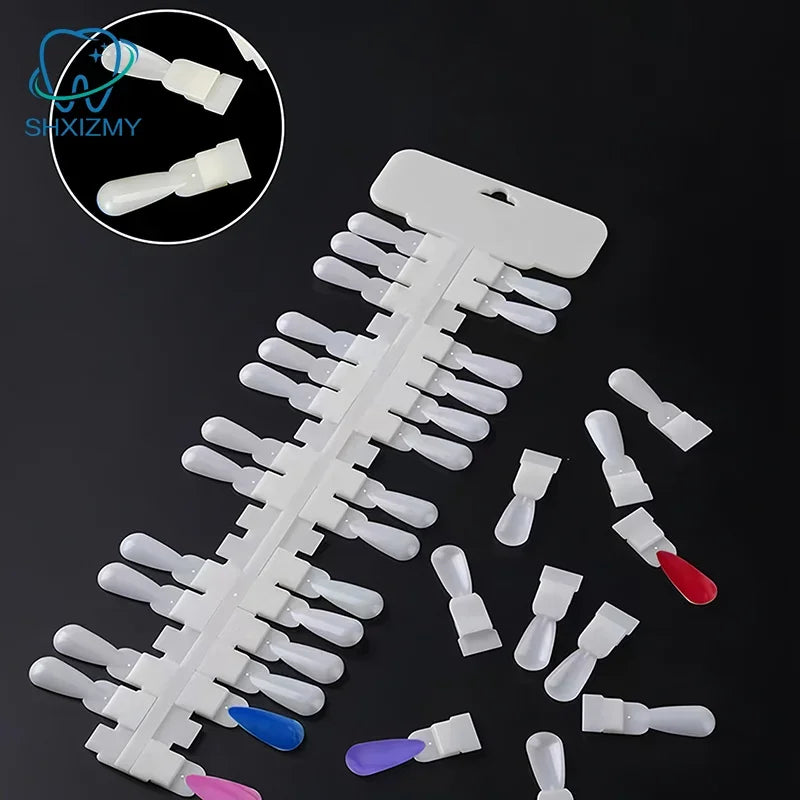 36pcs Teardrop Nail Art Display Cards & False Nail Tips Rack
