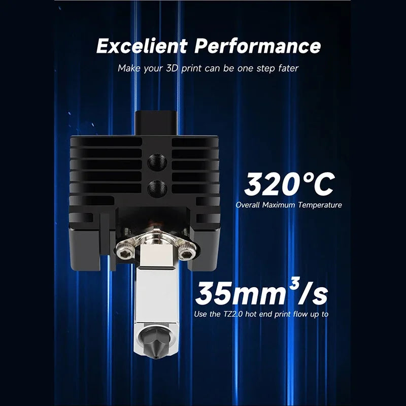 TZ 2.0 Bimetal Hotend Kit for Bambu Lab X1 X1C P1P P1S