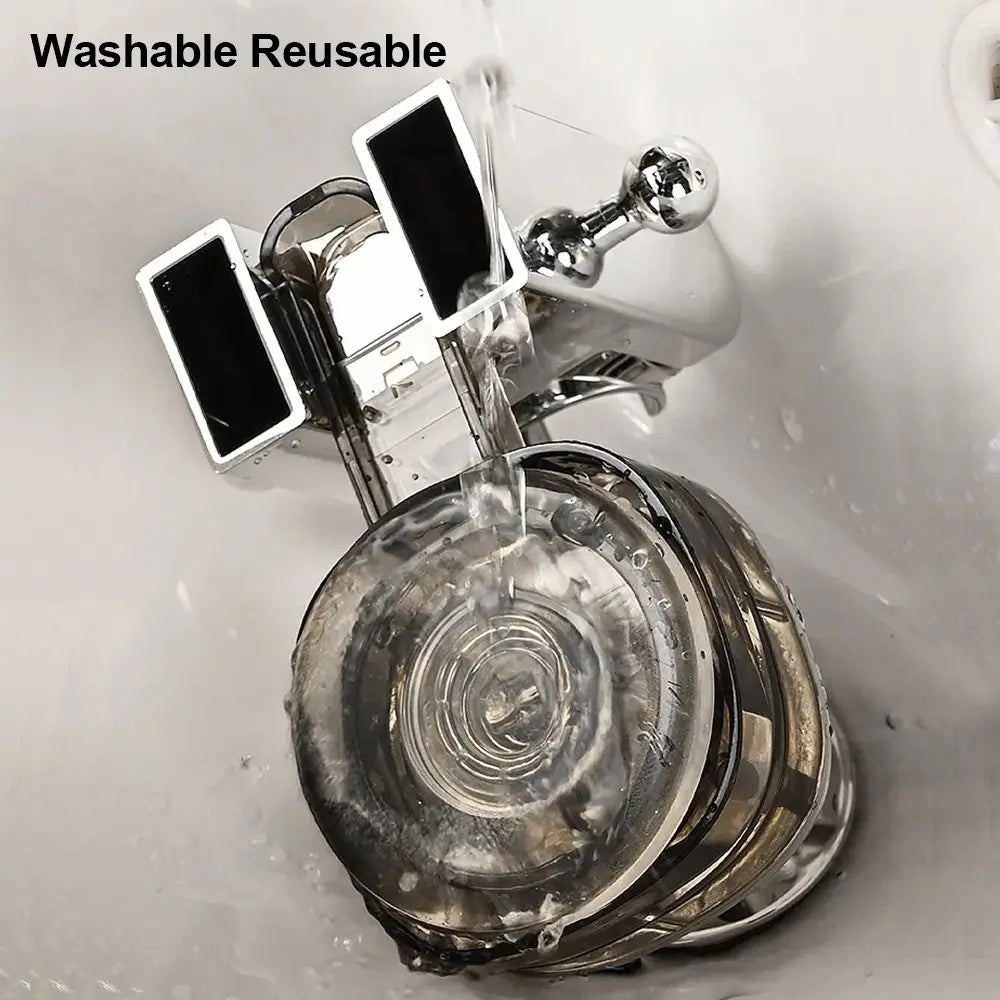 No-Drill Suction Cup Shower Holder Wall Mount Bracket