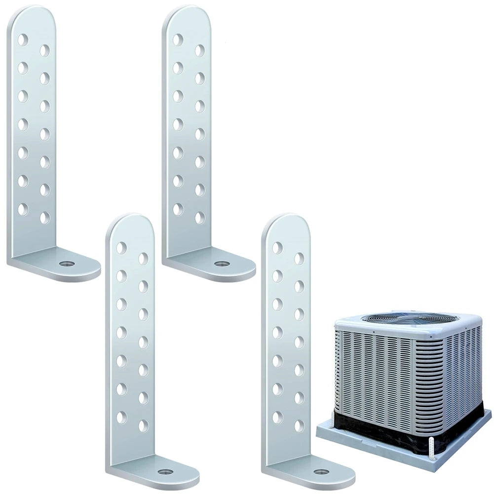4-Pack Hurricane Condenser Brackets with Screws & Clips