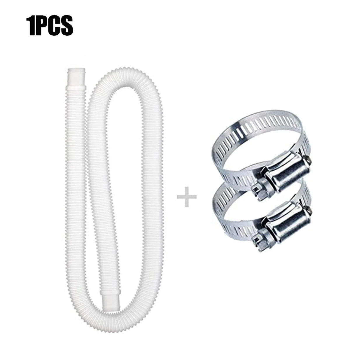 Above Ground Pool Replacement Hose with Clamps – 59 Inch