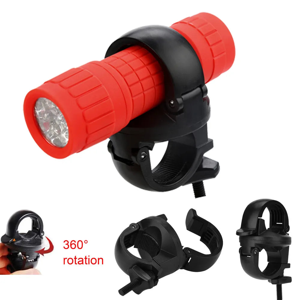 360° Rotatable Bike Light Torch Mount Bracket – Adjustable