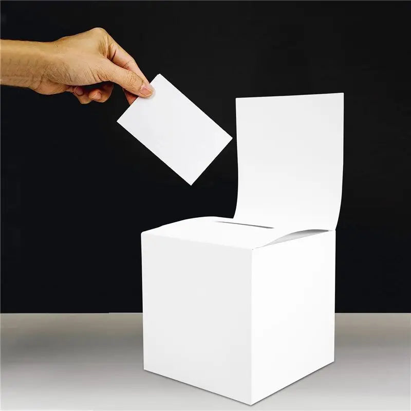 12-Pack Cardboard Donation Boxes with Slots 6×6×6 Inches