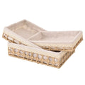 Hand Woven Rattan Desktop Organizer Tray Set of 3 – S/M/L