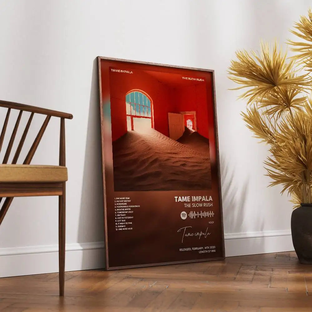 Tame Impala Self-Adhesive Art Poster – Waterproof Wall Sticker