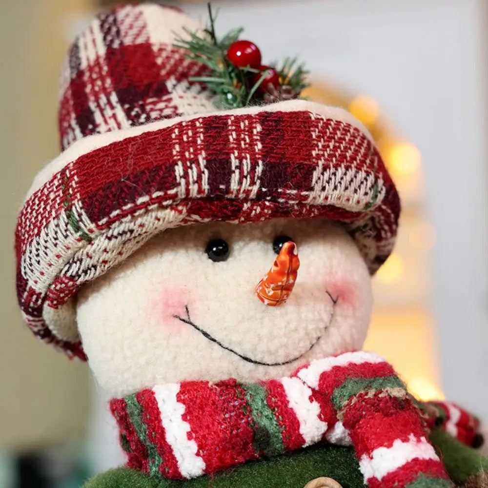 Knitted Christmas Telescopic Doll – Santa Snowman Elk Décor