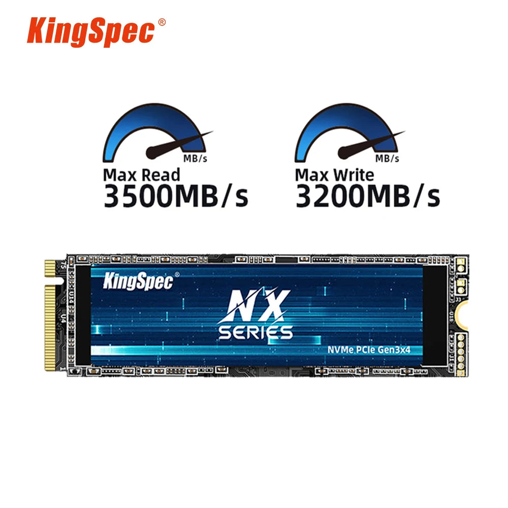 KingSpec M.2 NVMe SSD 256GB–2TB PCIe 3.0 2280 Internal Drive