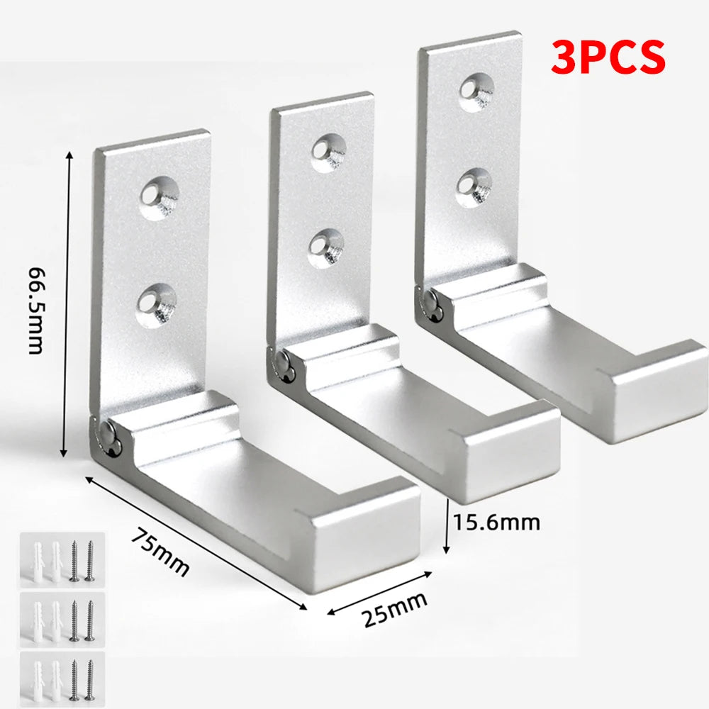 Foldable Wall Coat Hooks – Rustproof Aluminum Alloy 1/2 Pack