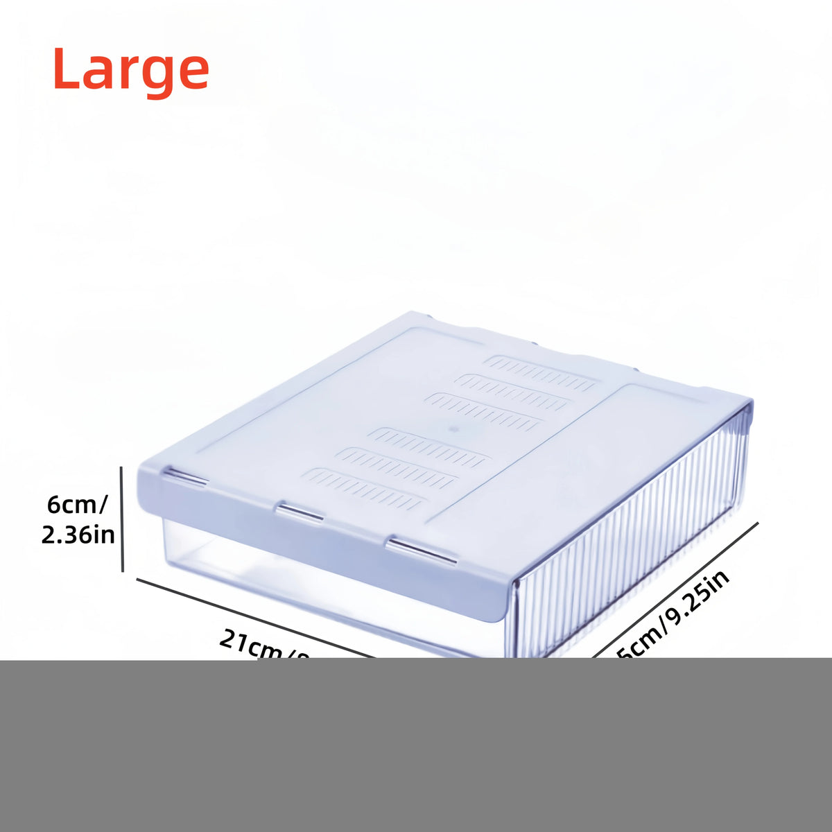Under Desk Drawer Organizer – Transparent Hidden Storage Box