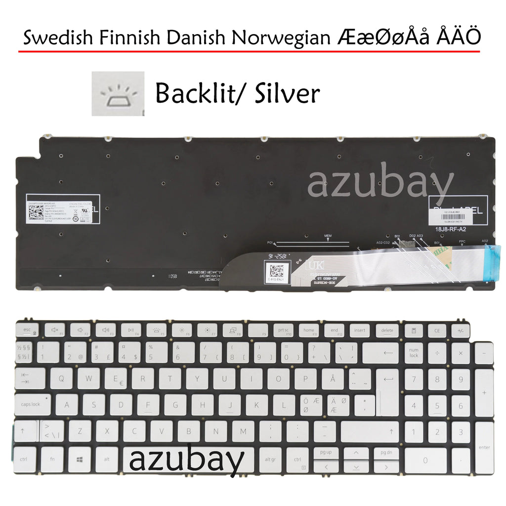 Backlit Keyboard for Dell Inspiron 5590 5593 5594 7501 7790
