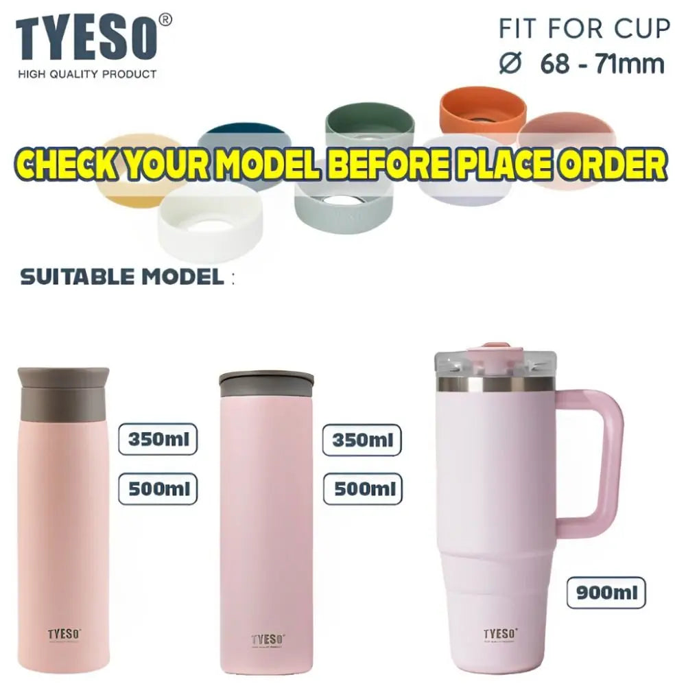 Silicone Anti-Slip Bottle Bottom Cover 71-75mm Mug Sleeve