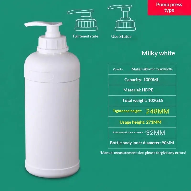 Refillable HDPE Pump Dispenser Bottle 250mL–2L | Lotion & Soap