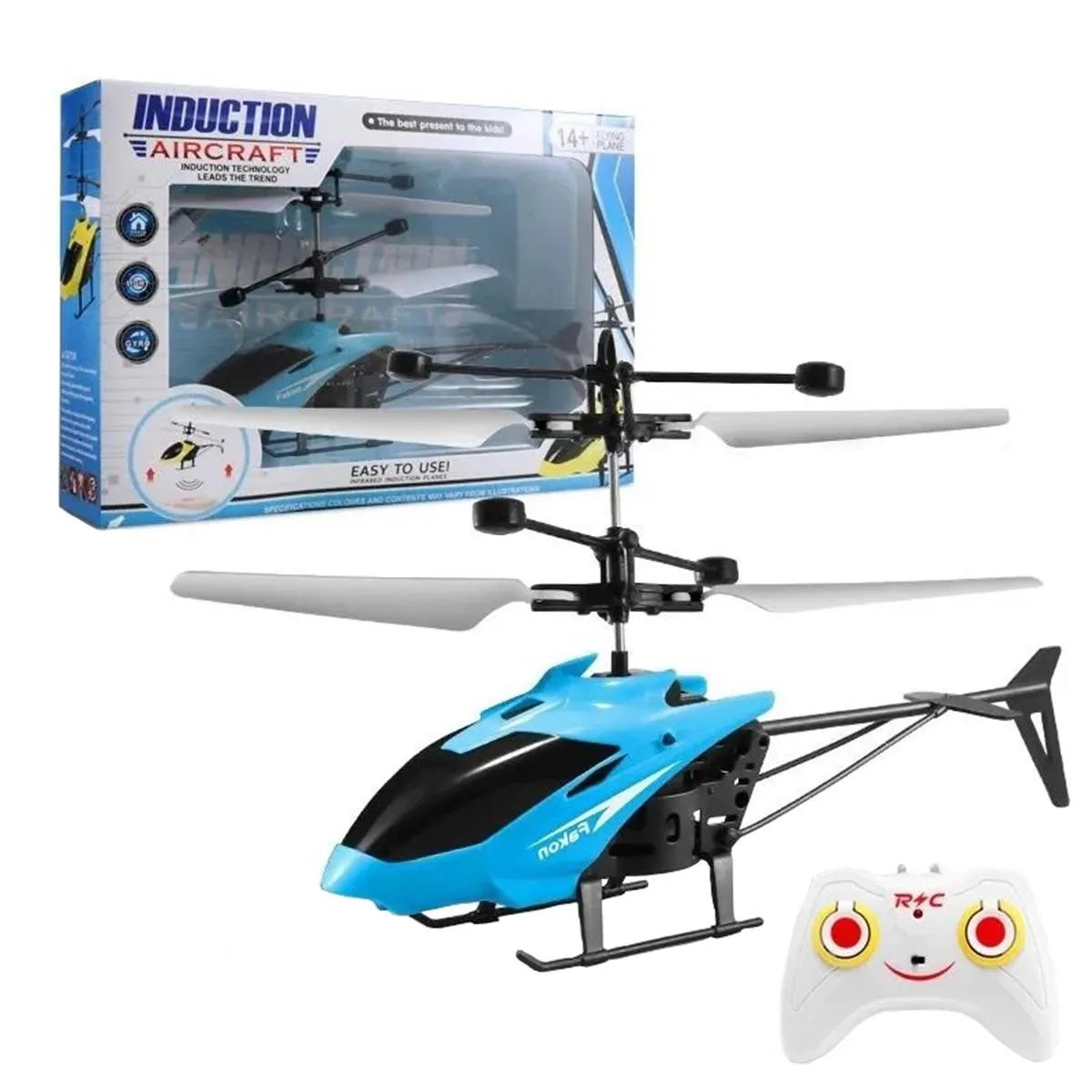 Mini RC Helicopter Drone – Rechargeable Kids Flying Toy