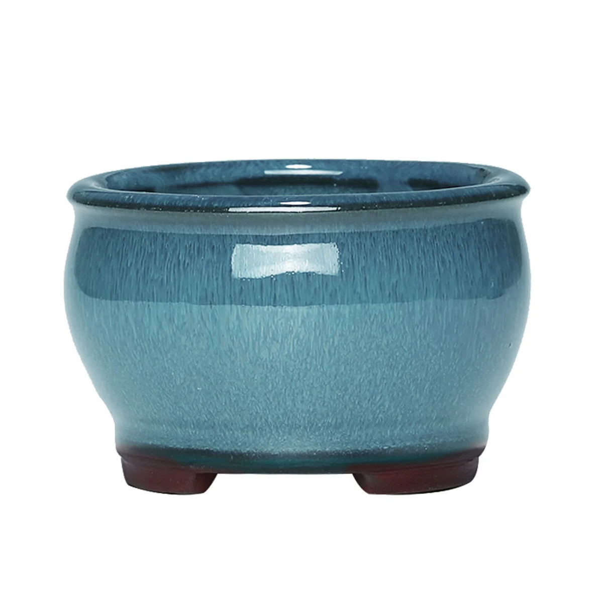 Ceramic Succulent Pot with Drainage Hole | Glazed Planter