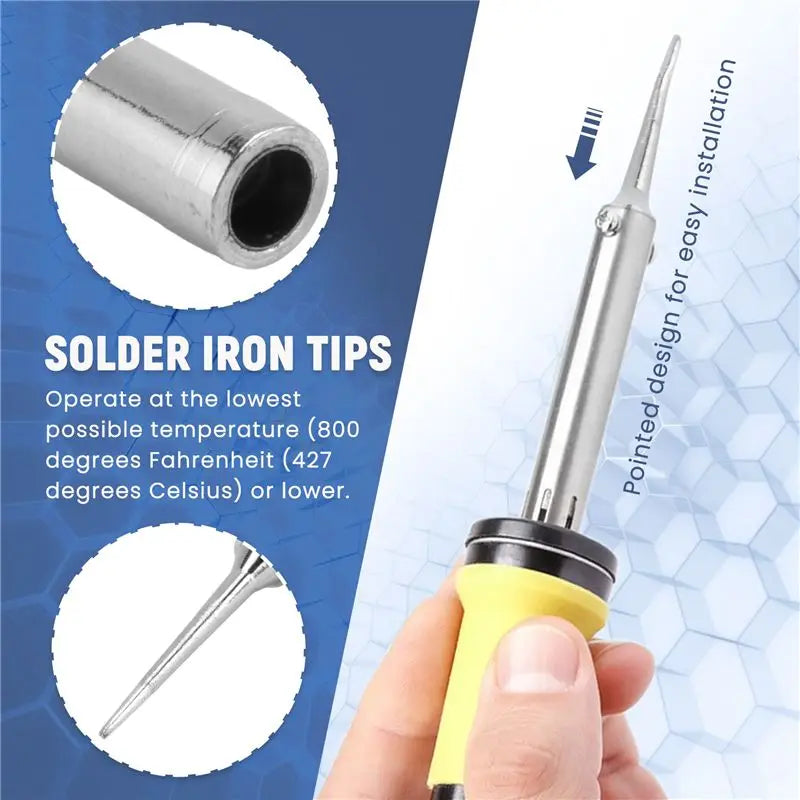900M-T-LI 0.8mm Point Soldering Iron Tips – 5 Pack