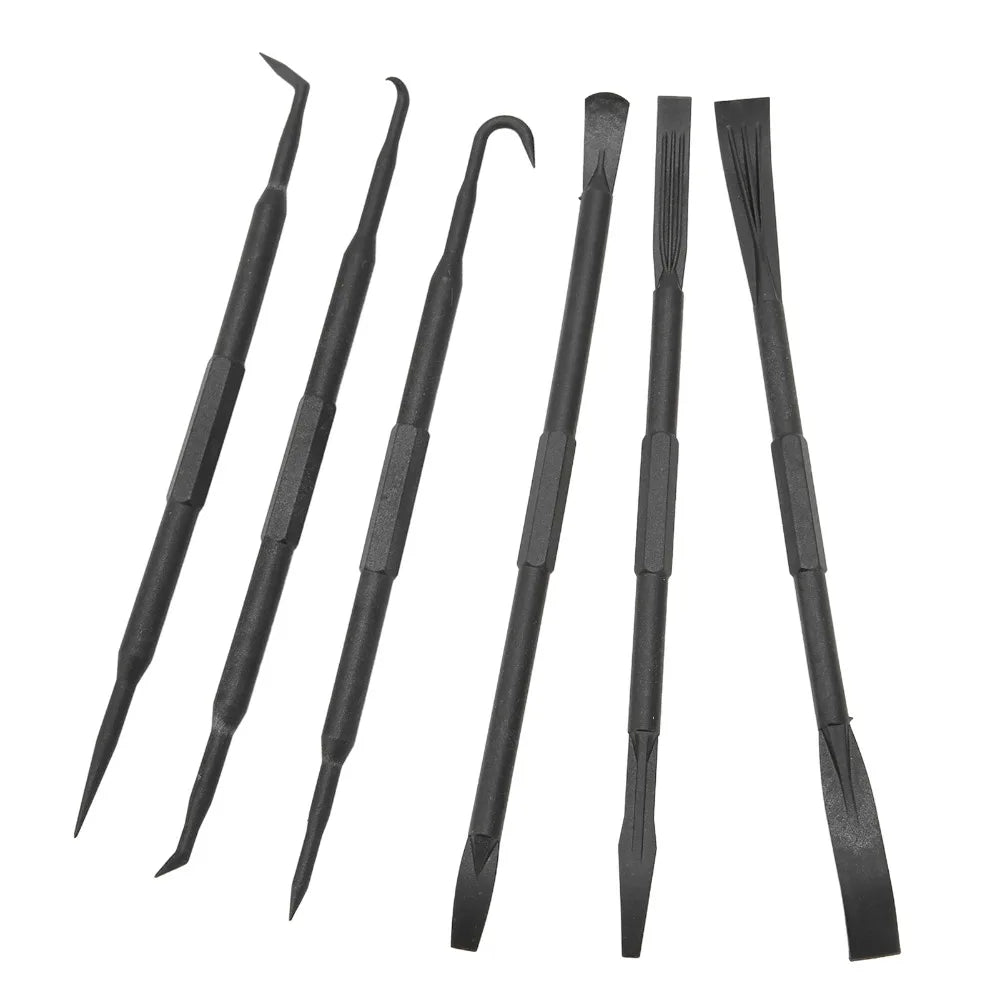 6-Pc ABS Plastic Pry Bar & Hook Set – Double Ended Repair Kit