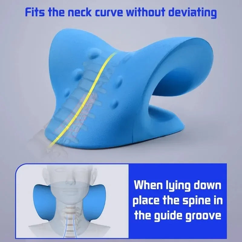 Neck Shoulder Stretcher Cervical Traction Pillow | OREADEX