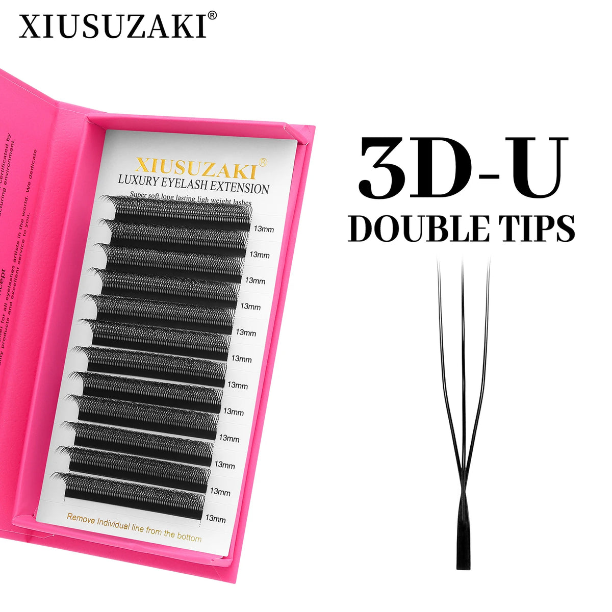 XIUSUZAKI Mink Premade Volume Fans U-Shaped YY Lash Extensions