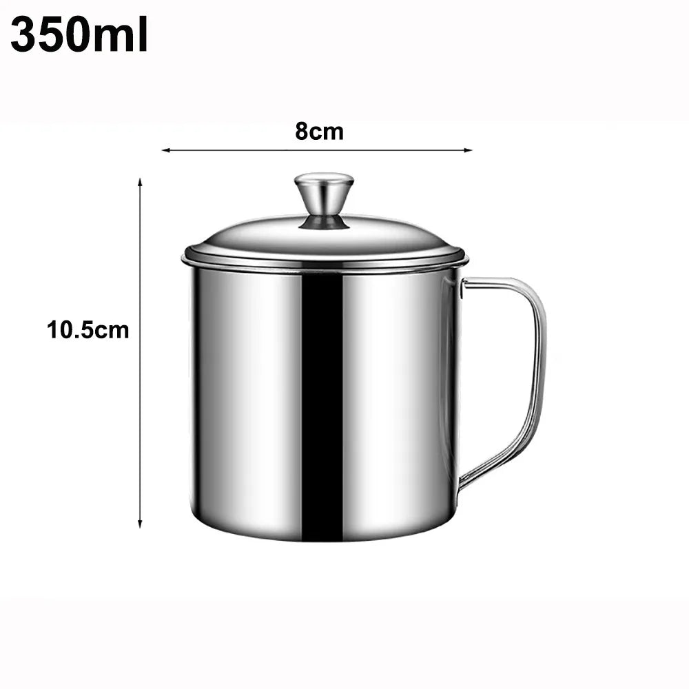 304 Stainless Steel Travel Mug with Lid & Handle 200–1250ml
