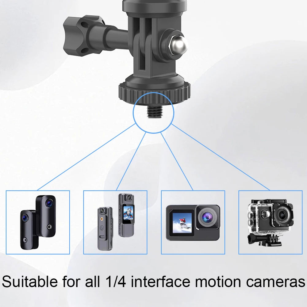360° Rotating Bike Camera Mount for GoPro, Insta360 & DJI
