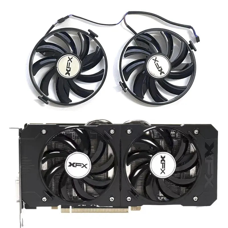 XFX FDC10U12S9-C GPU Cooling Fan R9 370 380 RX 460 560