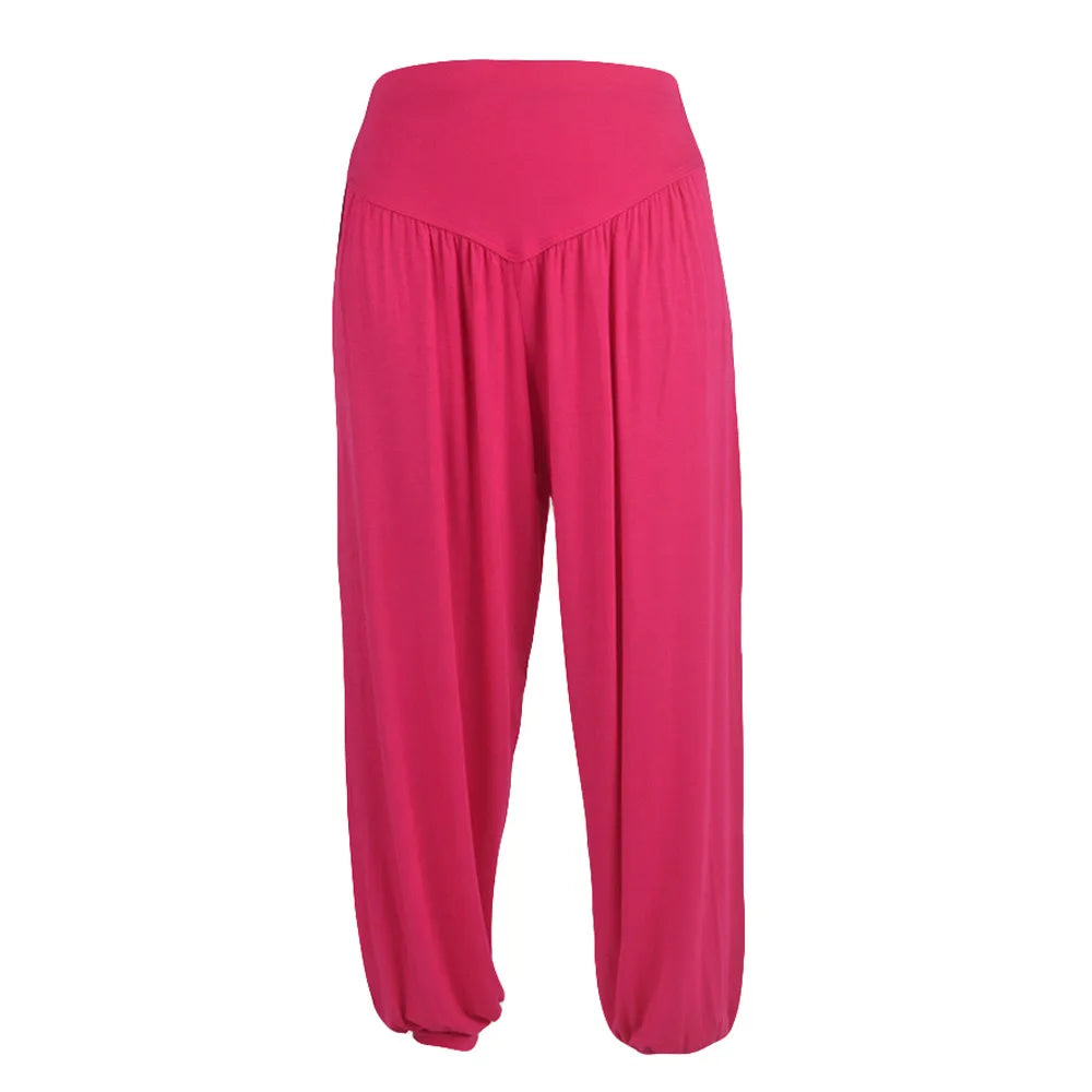 Women's Loose Harem Yoga Pants – High Waist Dance Trousers