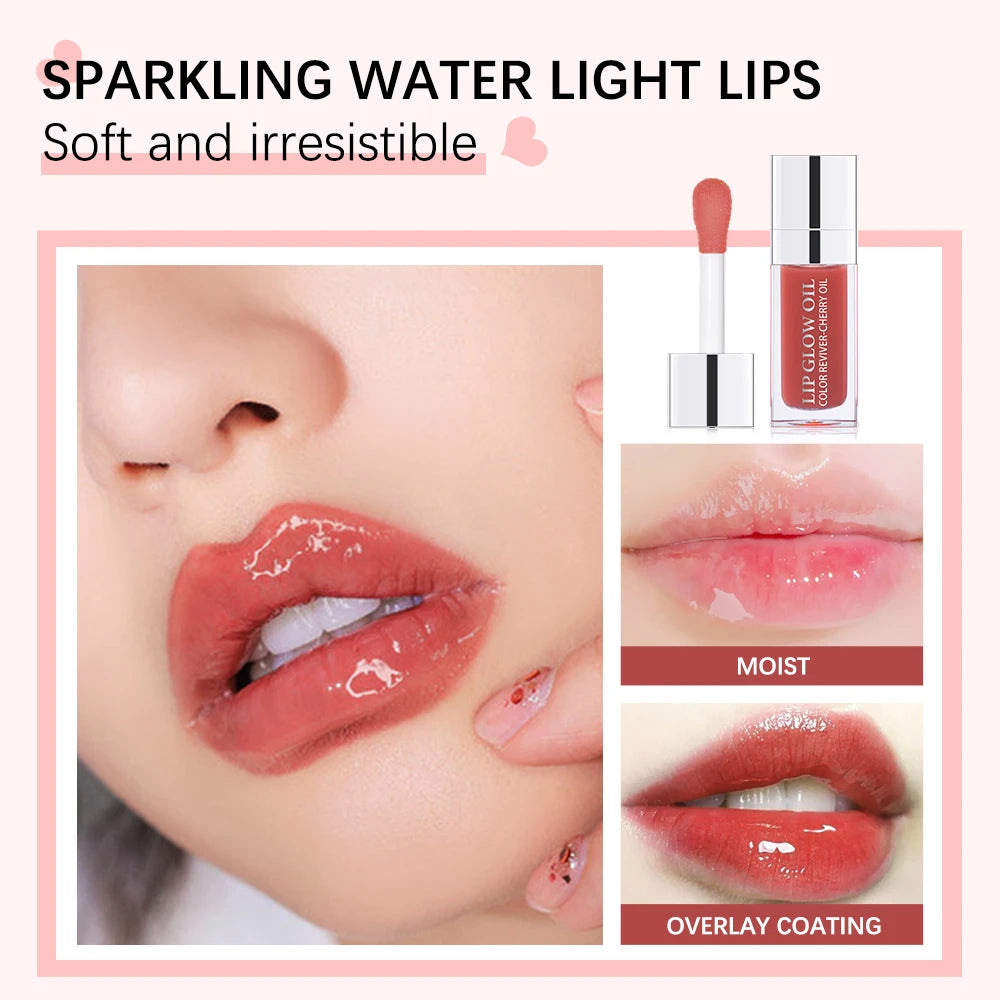 ibcccndc Lip Glow Oil – Moisturizing Cherry Seed Plumping Gloss