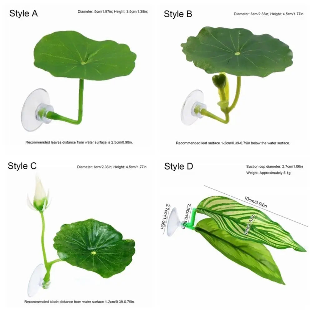 Betta Fish Rest Leaf with Suction Cup – Hiding & Spawning Ornament